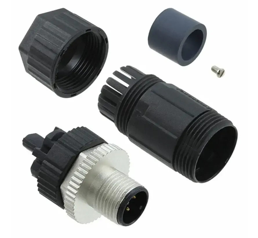 M12 A-coded 5-pin self-installable connector for NMEA2000 cabling