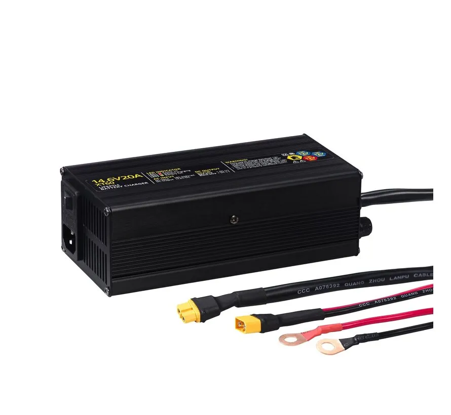 14.6V20A XT60 LiFePO4 Ladegerät für 12V EDGE, Outdoorbox EDGE und PRO Akkus