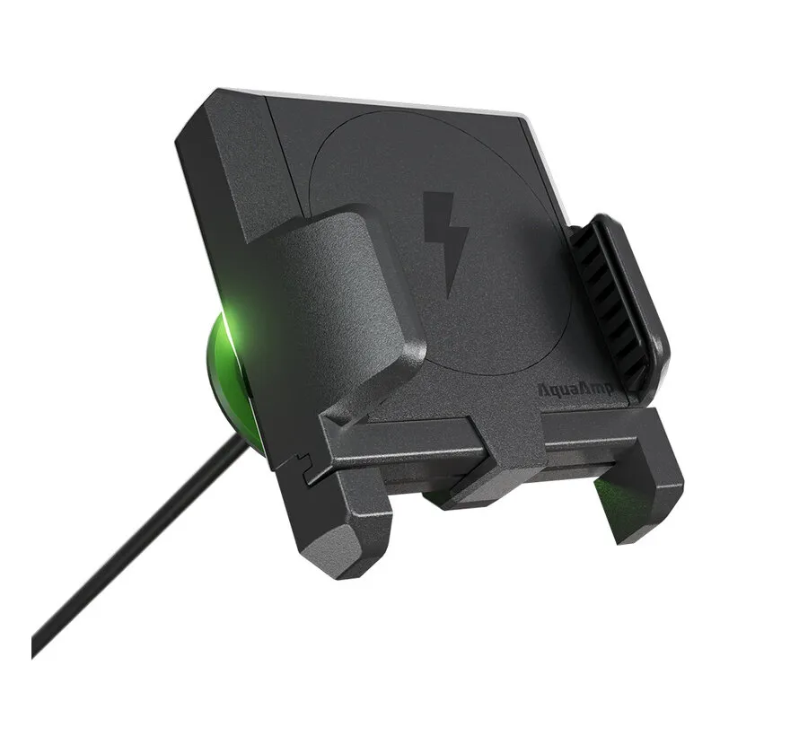 925X-SS verticale slanke klemhouder met LED en 25W Qi2.2 draadloos laden