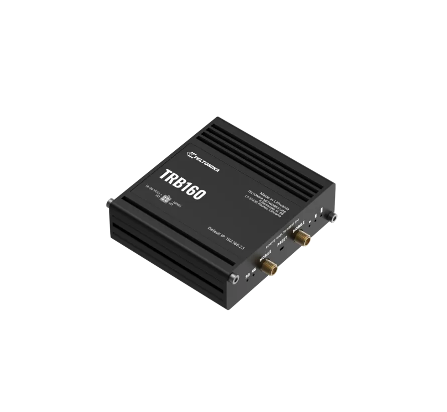 TRB160 4G LTE Cat 6 IoT gateway with Gigabit Ethernet and USB-C