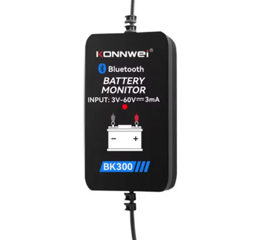 BK300 Bluetooth battery monitor voor 6V, 12V en 24V voertuigaccu’s