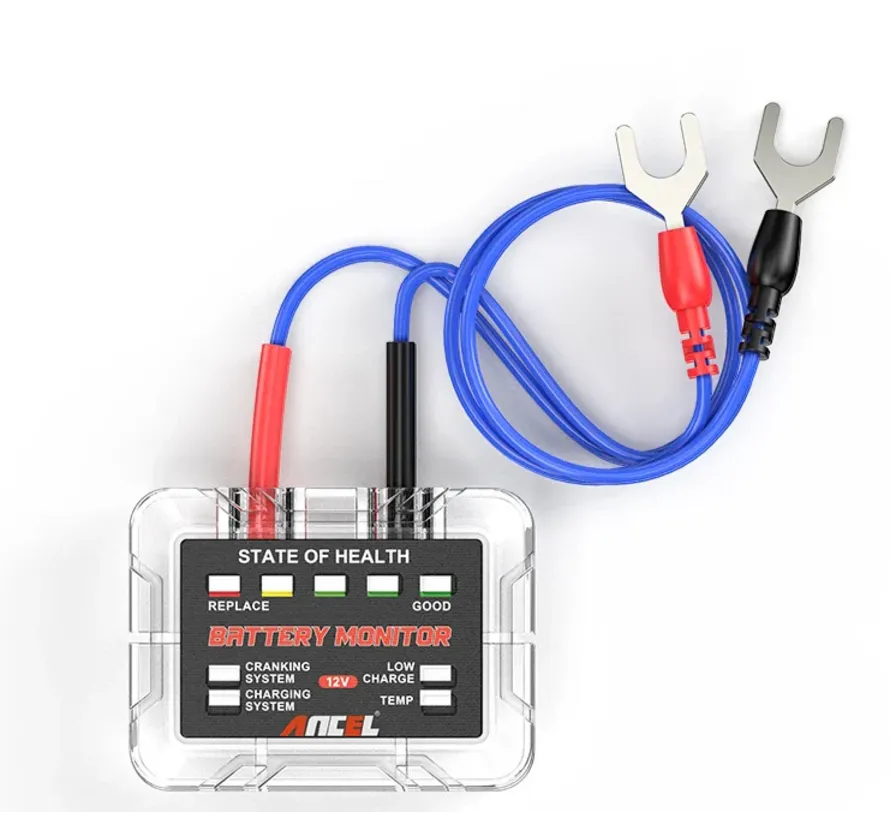BM200 Pro 12V battery monitor tester with wireless display