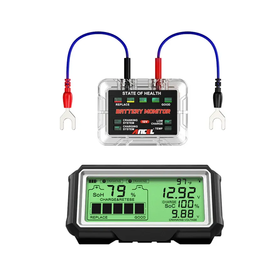 BM200 Pro 12V batterij monitor tester met draadloos display