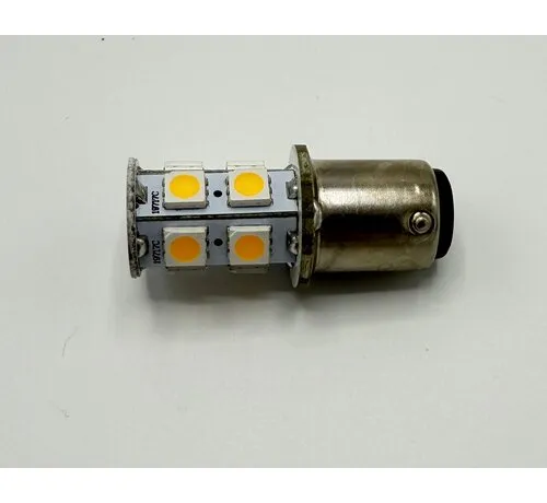 Allpa LED BA15D vervangingslamp 10–30V 2,5W warm white