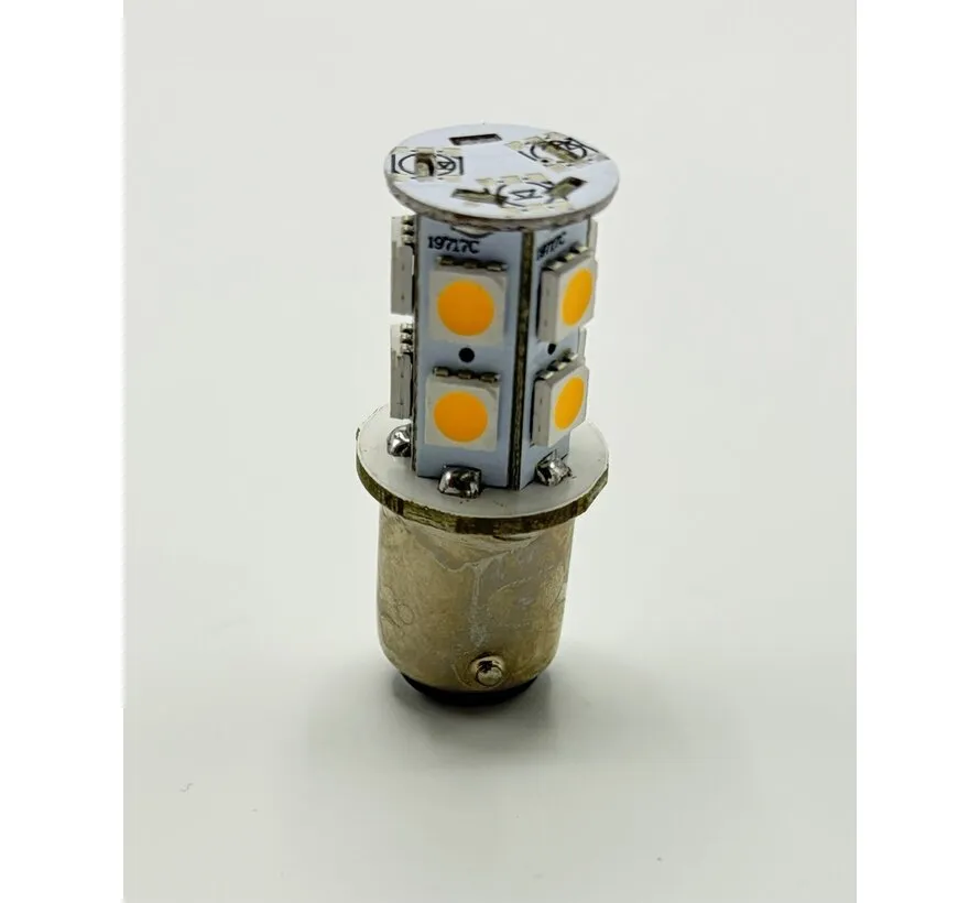 LED BA15D Ersatzlampe 10–30V 2,5W warm white