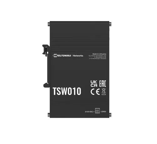 Teltonika TSW010 unmanaged DIN-Rail Ethernet Switch 5-Port