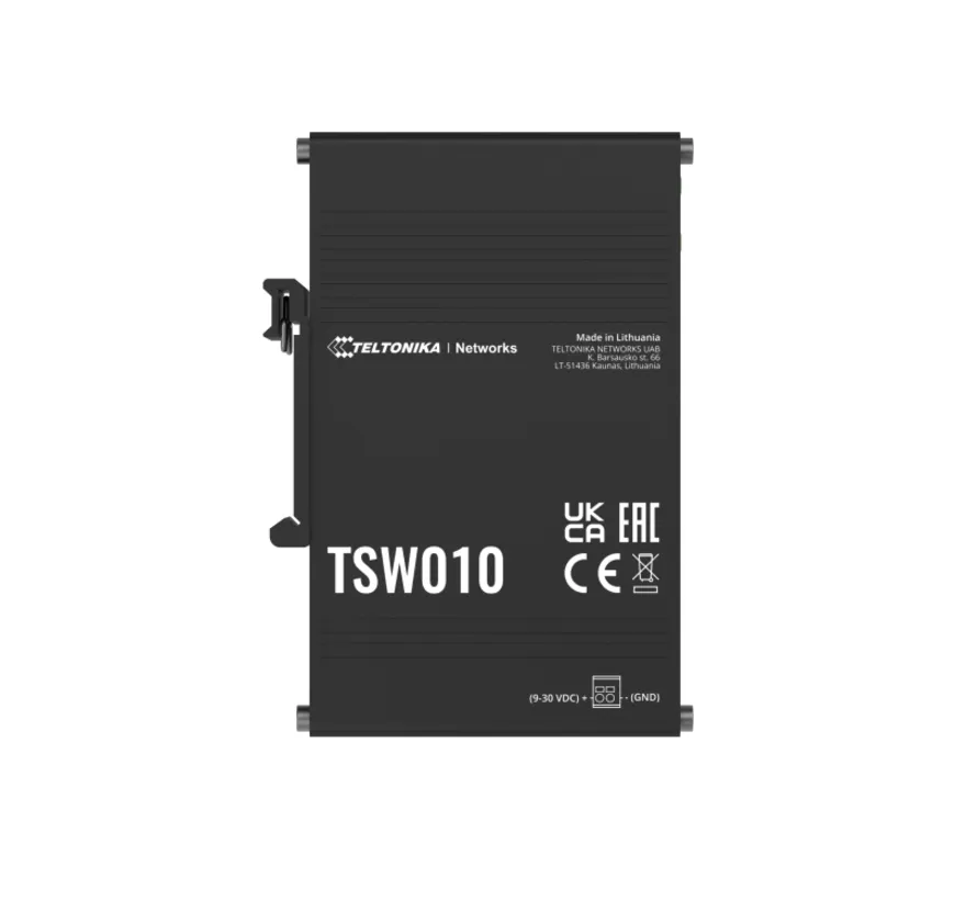 TSW010 unmanaged DIN-Rail Ethernet Switch 5-Port