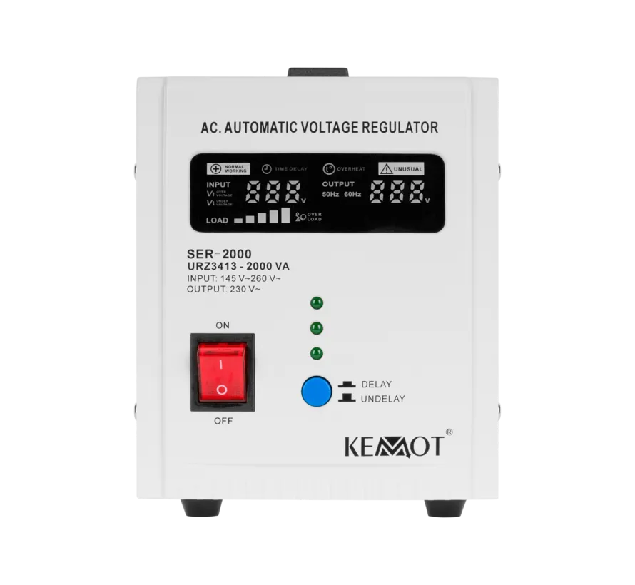 Kemot SER-2000 automatic voltage regulator 2000 VA 230 V