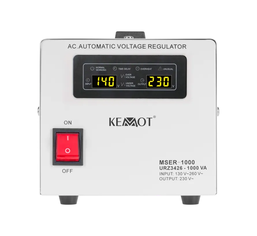 MSER-1000 automatic voltage regulator with servo motor 1000 VA 230 V