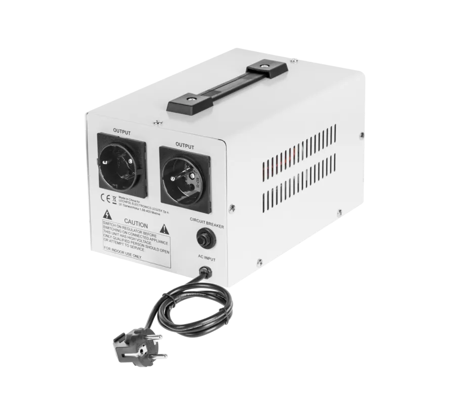 MSER-1000 automatische spanningsregelaar met servomotor 1000 VA 230 V
