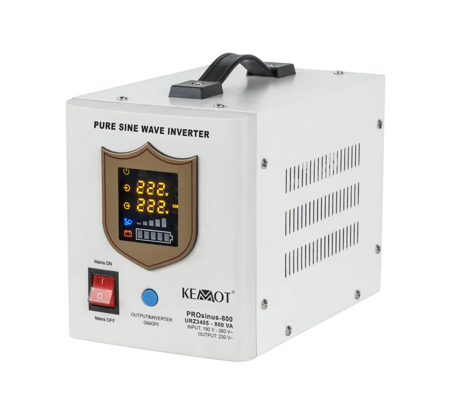 PROsinus-800 12 V pure sine wave UPS 800 VA / 500 W