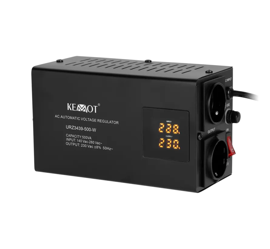SER-500-W automatic wall mount voltage regulator 500 VA 230 V