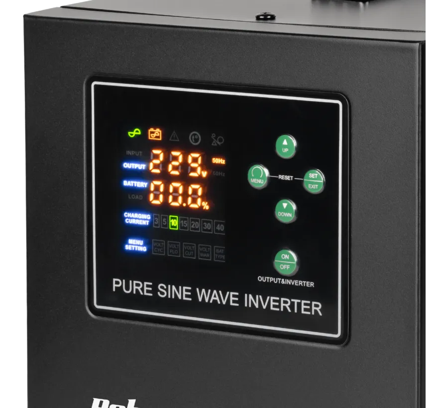 POWER-2000-LFP4 12 V pure sine wave UPS with LiFePO4 support