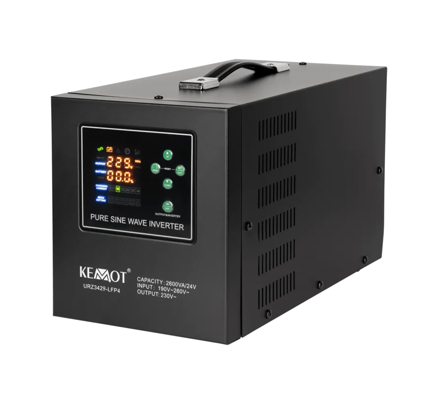 PROsinus-2600/24-LFP4 24 V UPS met zuivere sinus 2600 VA / 1800 W