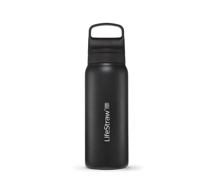Go 2.0 Stainless Steel waterfilterfles 700 ml Nordic Noir