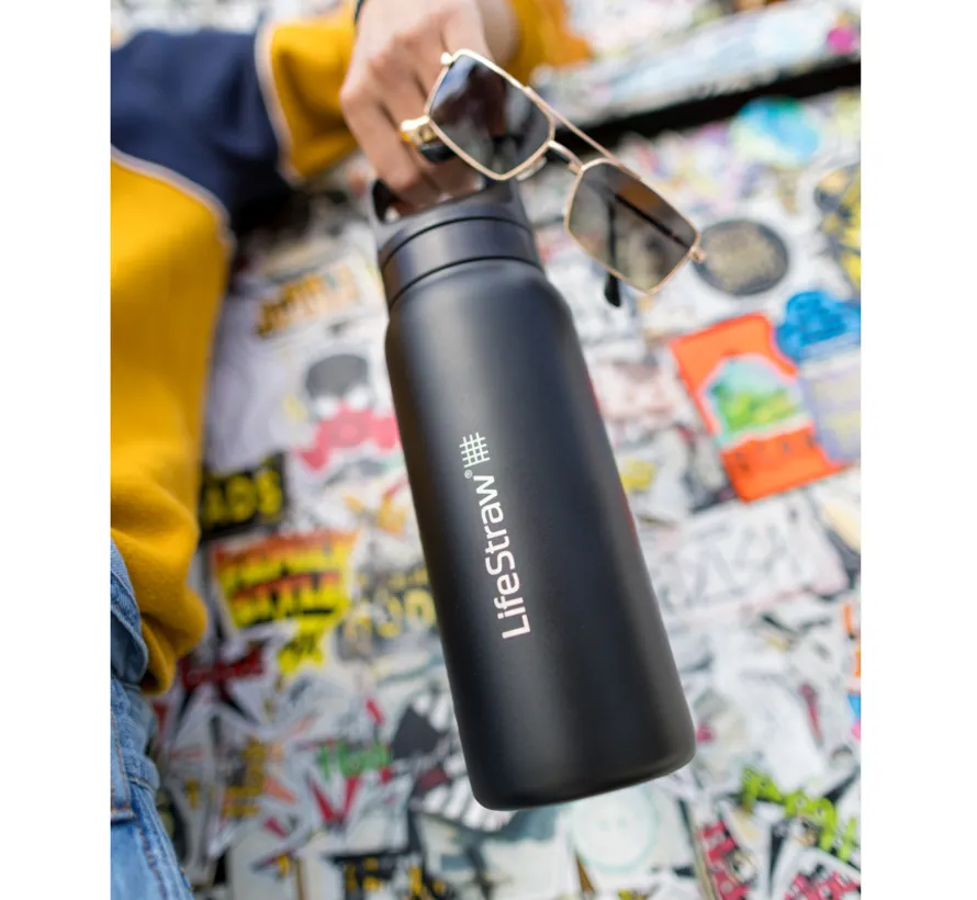 Go 2.0 Stainless Steel water filter bottle 700 ml Nordic Noir