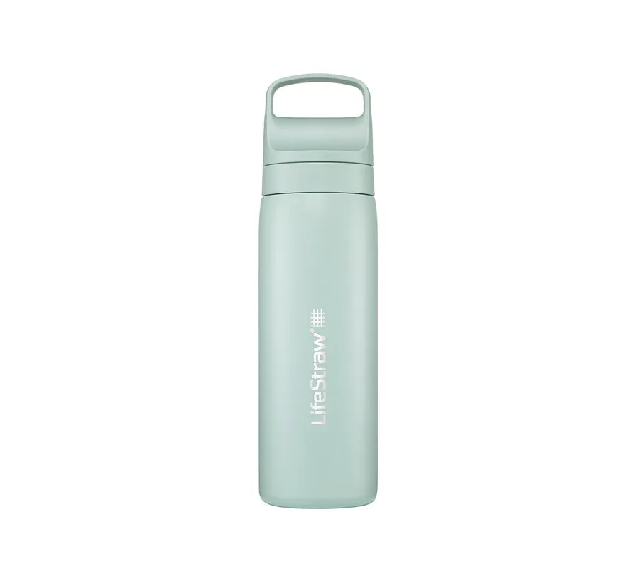 Go 2.0 Stainless Steel waterfilterfles 532 ml Seafoam