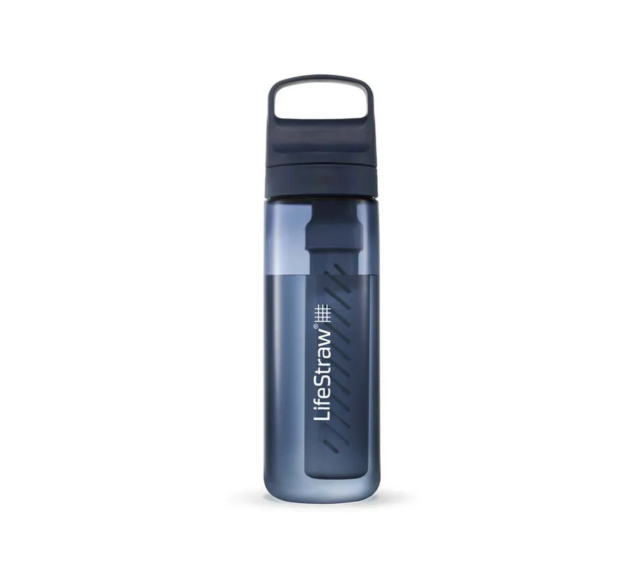 Go 2.0 Tritan waterfilterfles 650 ml Aegean Sea blauw