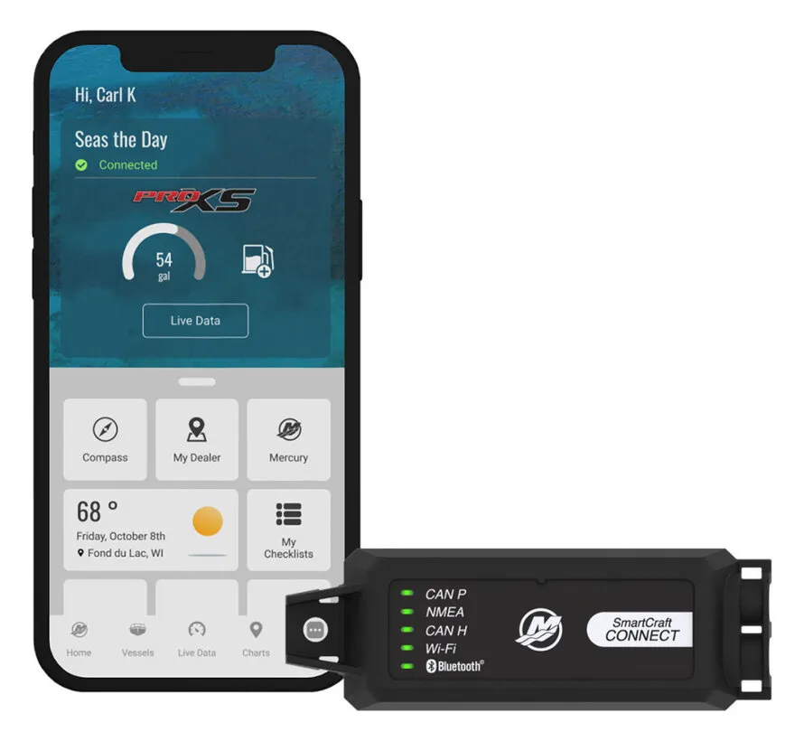 SmartCraft Connect Mobile Under Cowl voor 1 SmartCraft motor