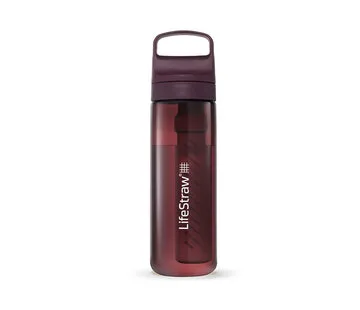 LifeStraw Go 2.0 Wasserfilterflasche 650 ml Merlot Red
