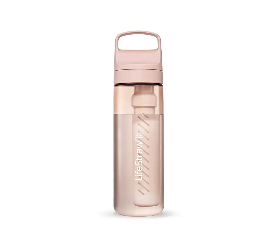 Go 2.0 Tritan waterfilterfles 650 ml Cherry Blossom Pink