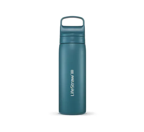 LifeStraw Go 2.0 Stainless Steel waterfilterfles 500 ml Laguna Teal