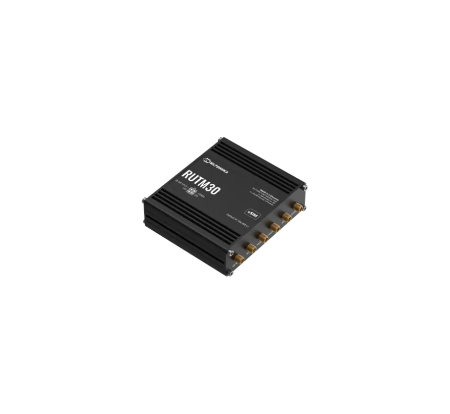 RUTM30 5G SA/NSA dual SIM eSIM router met Wi-Fi en Gigabit Ethernet