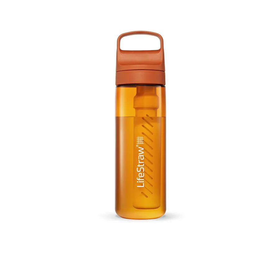 Go 2.0 Tritan waterfilterfles 650 ml Kyoto Orange