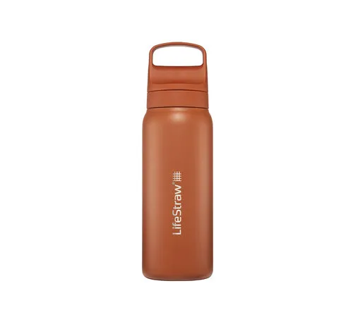 LifeStraw Go 2.0 Stainless Steel waterfilterfles 700 ml Kyoto Orange