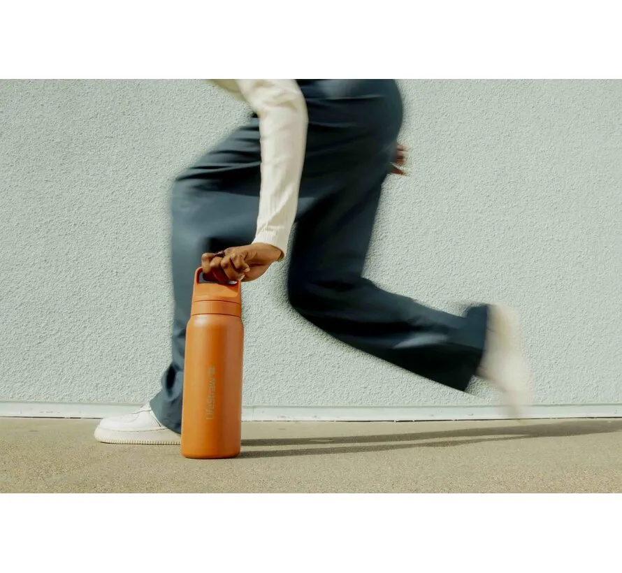 Go 2.0 Stainless Steel waterfilterfles 700 ml Kyoto Orange