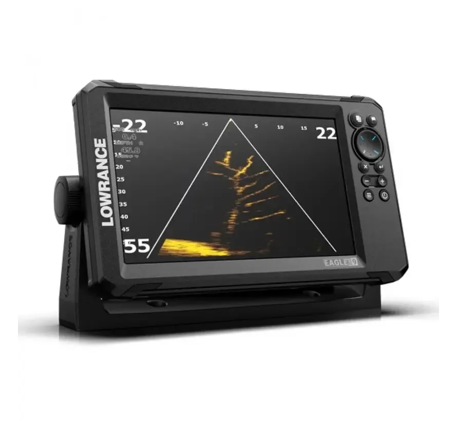 Eagle Eye 9 Live ROW fishfinder chartplotter met live sonar transducer