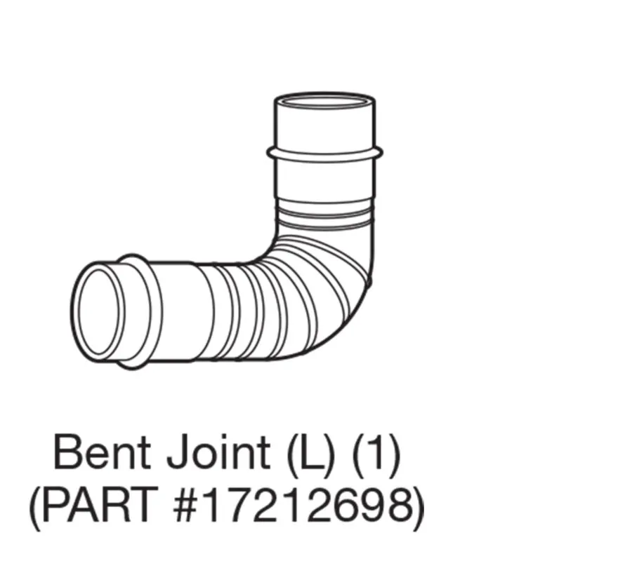 Bent Joint L exhaust connector for FF-V30 and FF-V30T heaters