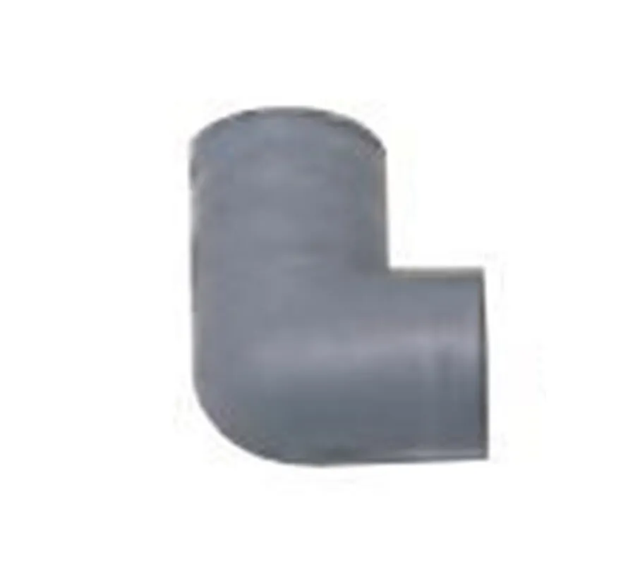 L-shaped combustion air intake hose connector for FF heaters