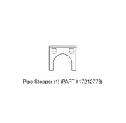 Toyotomi Pipe Stopper retaining bracket for FF-95 heater