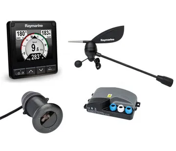 Raymarine i70s depth speed and wind pack