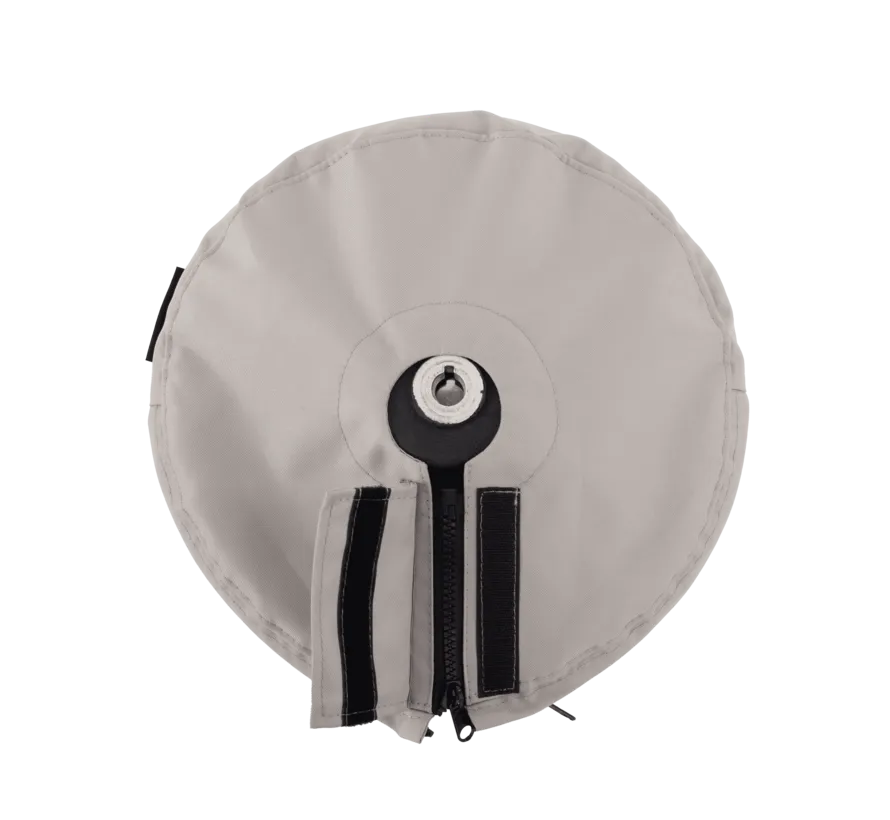 Premium atmungsaktive Steuerradabdeckung 360 mm Grau
