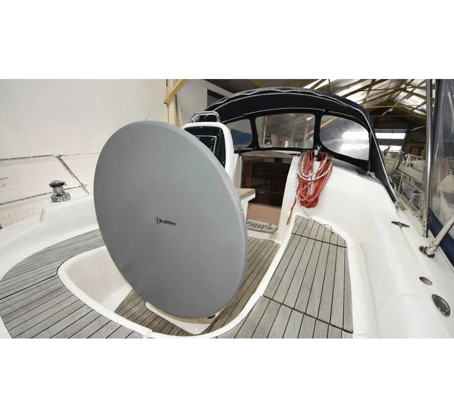Premium ademende stuurwielhoes 360 mm grijs