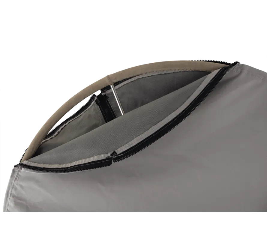 Premium atmungsaktive Steuerradabdeckung 510 mm Grau