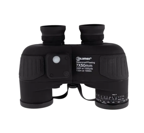 Talamex Fernglas 7x50 Deluxe mit beleuchtetem 360° Kompass und BaK-4 Optik