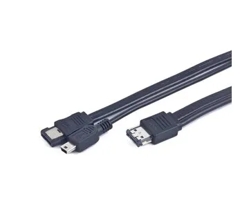 Gembird eSATAp naar eSATA/Mini USB Y-kabel