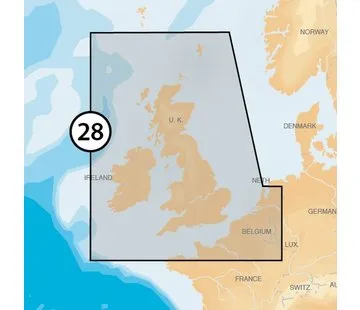 Navionics Engeland, Ierland, België and Holland