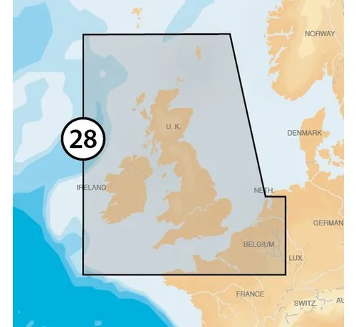 Navionics Engeland and Ierland MSD/28P+