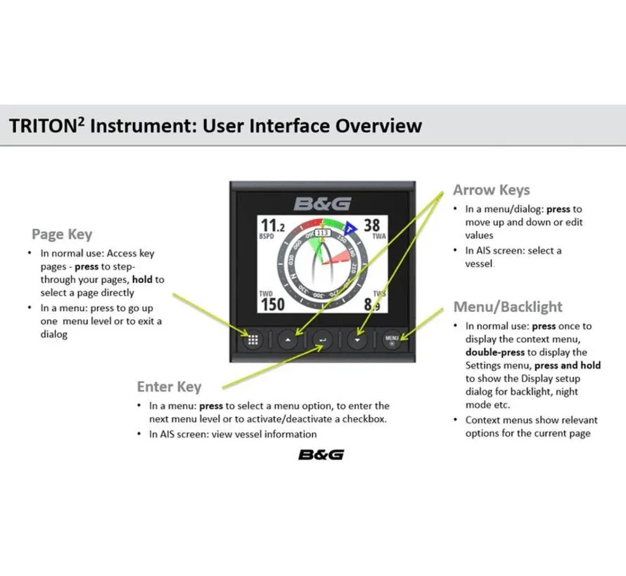 Triton² 4,1 Zoll NMEA 2000 digitales Segelinstrument