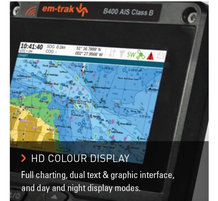 B400 is een compacte Class B AIS-transponder