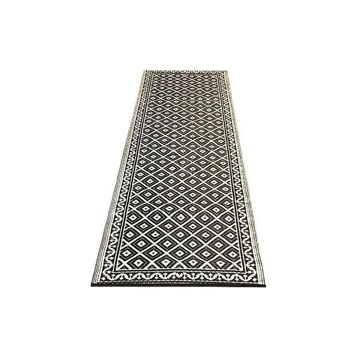 Balkon plastic kleed zwart wit