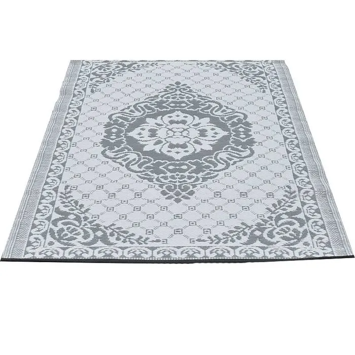 Wonder Rugs Buitentapijt grijs met wit arabisch