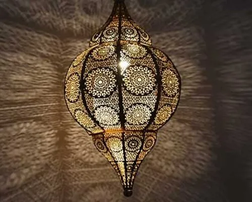 Gouden 1001nacht lamp met mooie lichteffecten