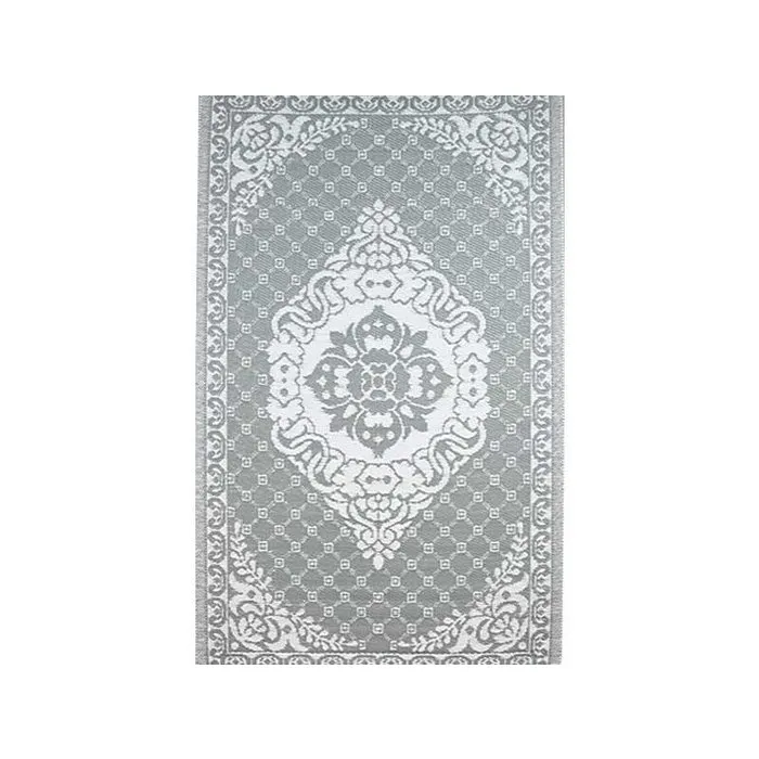 Wonder Rugs Buitentapijt grijs met wit arabisch