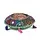 Groen rond patchwork kussen