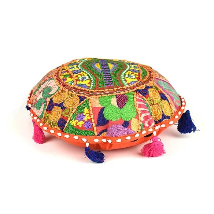 Oranje patchwork kussen arabisch